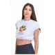Target Γυναικεία αμάνικη μπλούζα Elastic Hem Single Jersey Crop Top